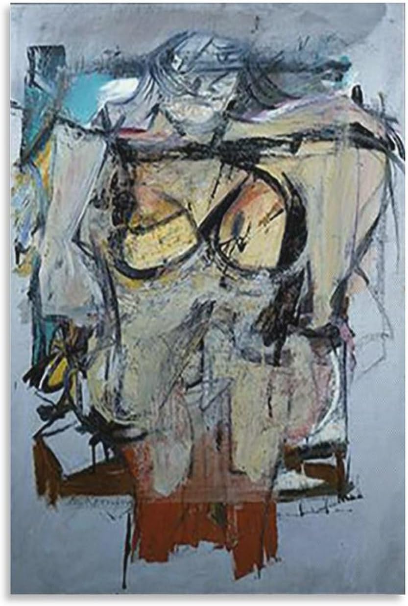 Amazon.co.jp: ウィレム・デ・クーニングポスター抽象的な女性